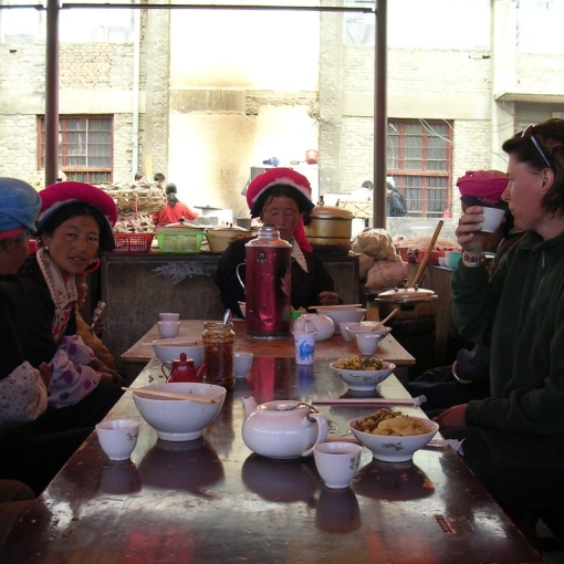 Hijgen bij het klooster ...