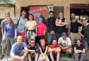 La Paz en downhill on -The Most Dangerous Road-