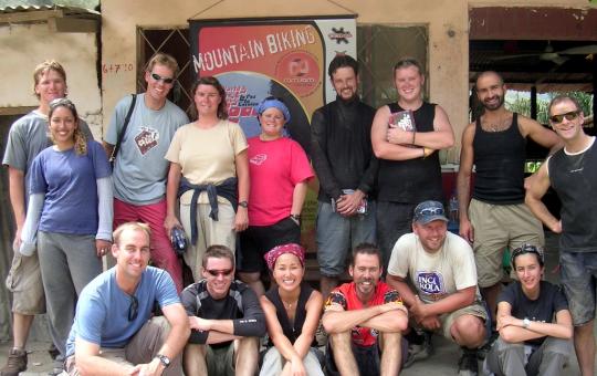 La Paz en downhill on -The Most Dangerous Road-