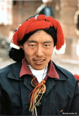 Zhongdian naar Lhasa -  Man in Rawok