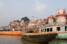 Varanasi, bootje's bij de ghats