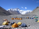 Lhasa naar Kathmandu - Epeditietentjes in het basecamp